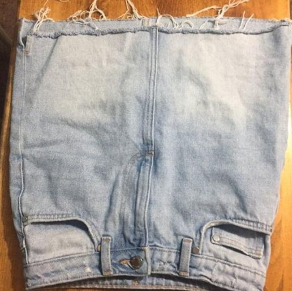 Jean distressed skirt - Picture 3 of 4
